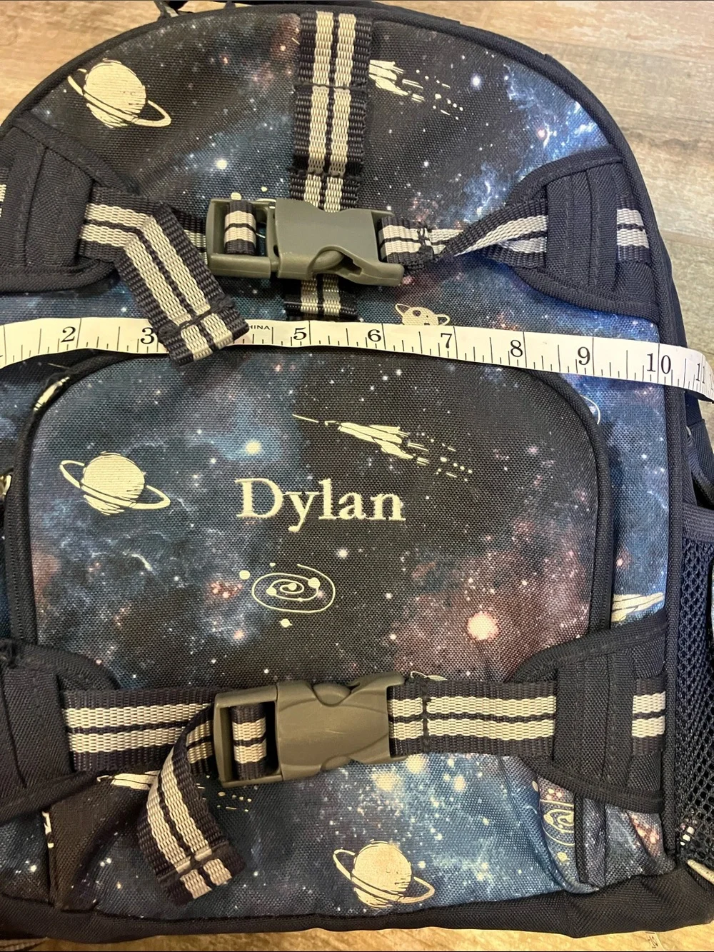 POTTERY BARN SMALL MACKENZIE NAVY GALAXY BACKPACK, LUNCHBOX / WATER-BOTTLE SET